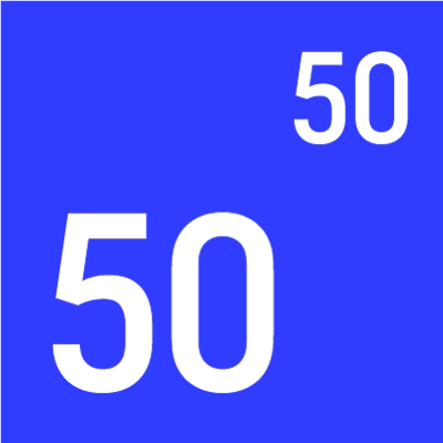 50/50
